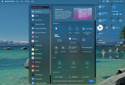 tahoe menu bar control center custom