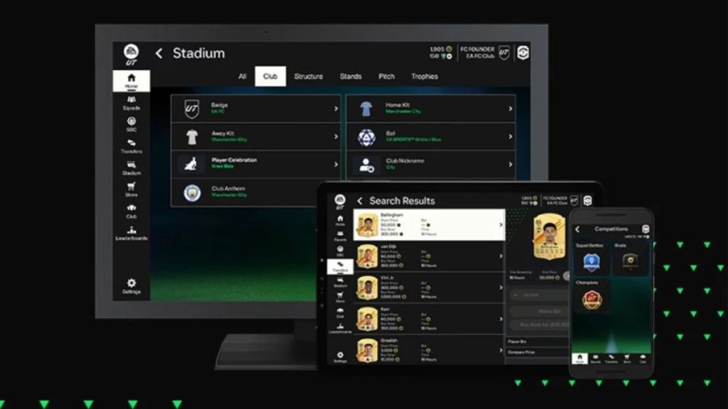 ea fc webアプリのアクション