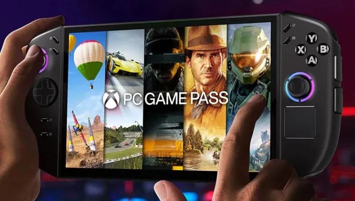 Legion Go 2 with Xbox Game Pass on the display.